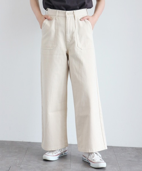 AMERICAN HOLIC(アメリカンホリック)の「チノベーカーパンツ 〇*(その他パンツ・レディース・アイボリー/カーキ・SMALL/MEDIUM/LARGE)」の2枚目の写真