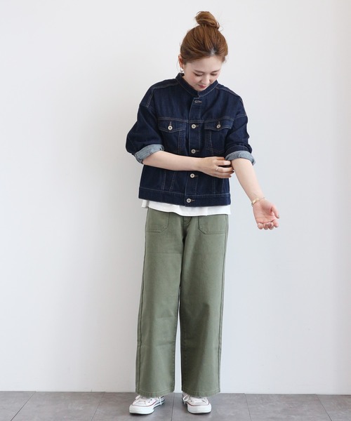 AMERICAN HOLIC(アメリカンホリック)の「チノベーカーパンツ 〇*(その他パンツ・レディース・アイボリー/カーキ・SMALL/MEDIUM/LARGE)」の8枚目の写真