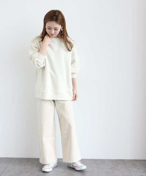 AMERICAN HOLIC(アメリカンホリック)の「チノベーカーパンツ 〇*(その他パンツ・レディース・アイボリー/カーキ・SMALL/MEDIUM/LARGE)」の4枚目の写真