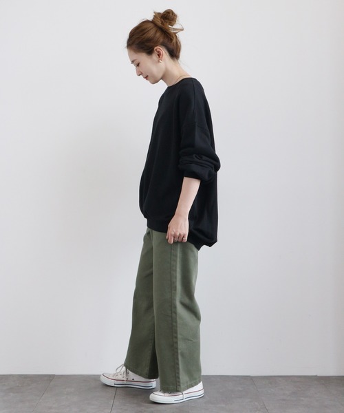 AMERICAN HOLIC(アメリカンホリック)の「チノベーカーパンツ 〇*(その他パンツ・レディース・アイボリー/カーキ・SMALL/MEDIUM/LARGE)」の9枚目の写真