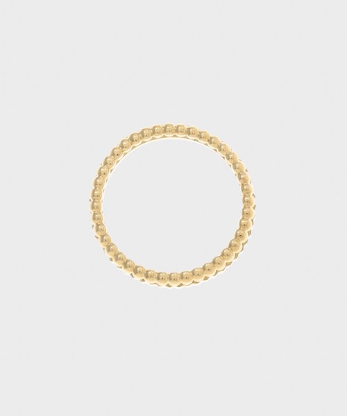 COCOSHNIK（ココシュニック）の「K10ミル×縦溝 ピンキーリング（リング・レディース・ホワイト系その他7・3号/5号）」の5枚目の写真