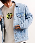 MISHKA | 【MISHKA】ブランドロゴ キープウォッチプリント デニムジャケット(牛仔外套)