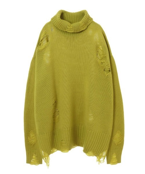 Candy Stripper（キャンディストリッパー）の「SHABBY CANDY DAMAGE ニット（ニット/セーター・レディース・ブラック/パープル/ライトグリーン・2）」の3枚目の写真