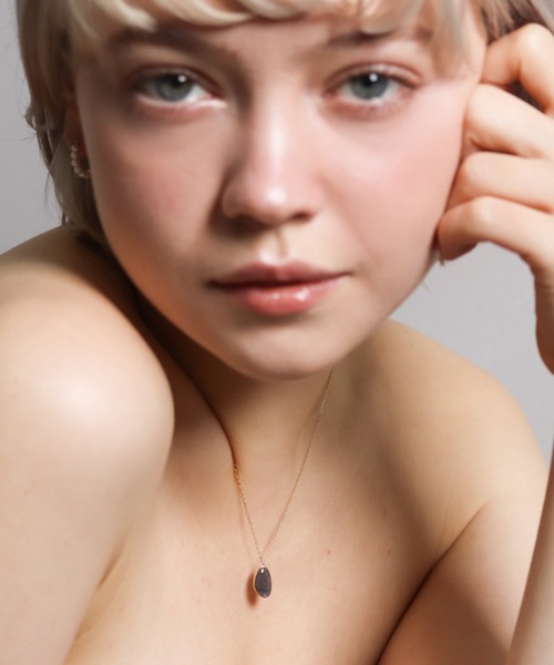 K10YG ブルーオパール ネックレス