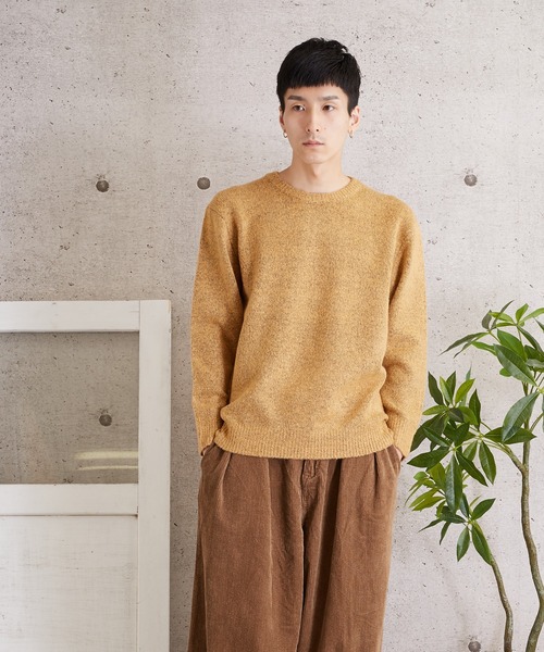 VIBGYOR(ヴィブジョー)の「VIBGYOR Select/モヘヤ調クルーネックニット(BL)(ニット/セーター・メンズ・ベージュ/モカ・MEDIUM/LARGE)」の10枚目の写真