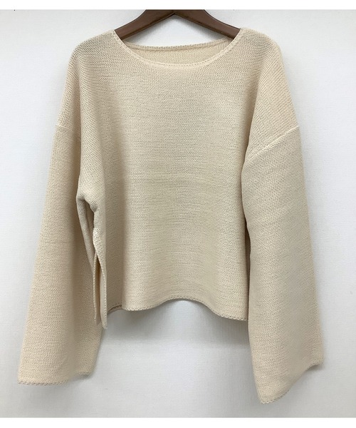 ulu（ウル）の「Bell sleeve knite（ニット/セーター・レディース・アイボリー/ブラック・FREE）」の13枚目の写真