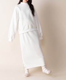 Mysa&Liina（ミーサリーナ）の「モックネックプルオーバー×スカートセット（ルームウェア/パジャマ・レディース）」