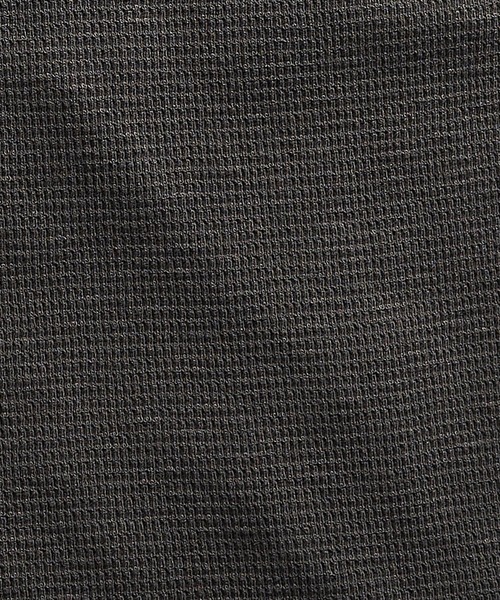 RRL（ダブル アール エル）の「ワッフルニット コットン ヘンリー（Tシャツ/カットソー・メンズ・ブラック系1・SMALL/MEDIUM/LARGE/X-LARGE/X-SMALL/XX-LARGE）」の6枚目の写真