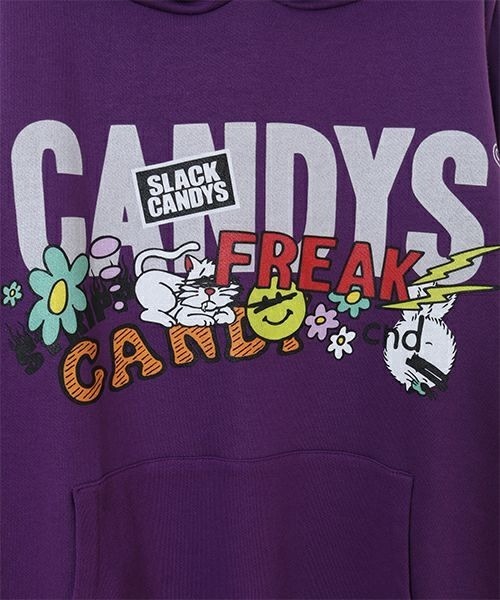 Candy Stripper(キャンディストリッパー)の「ASSORTED CANDY HOODIE(パーカー・レディース・オフホワイト/ブラック/パープル/イエロー・2)」の11枚目の写真