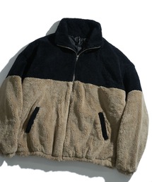 おしゃれスタ（オシャレスタ）の「ビッグサイズスタンドブルゾン(IR) レディース メンズ（ブルゾン・メンズ）」