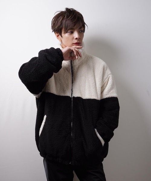 おしゃれスタ（オシャレスタ）の「ビッグサイズスタンドブルゾン(IR) オーバーサイズ メンズ レディース（ブルゾン・メンズ・A/B/C/D・M/L/XL）」の8枚目の写真