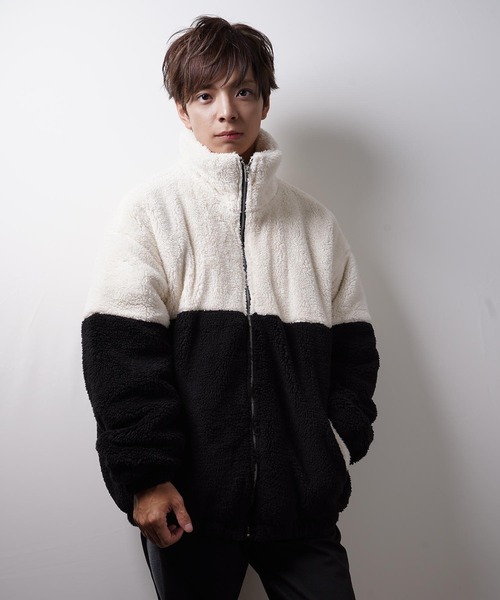 おしゃれスタ（オシャレスタ）の「ビッグサイズスタンドブルゾン(IR) オーバーサイズ メンズ レディース（ブルゾン・メンズ・A/B/C/D・M/L/XL）」の9枚目の写真