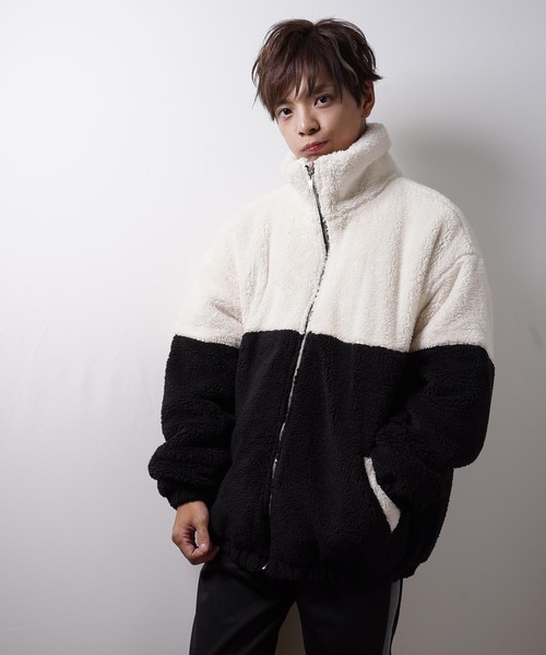 おしゃれスタ（オシャレスタ）の「ビッグサイズスタンドブルゾン(IR) オーバーサイズ メンズ レディース（ブルゾン・メンズ・A/B/C/D・M/L/XL）」の10枚目の写真