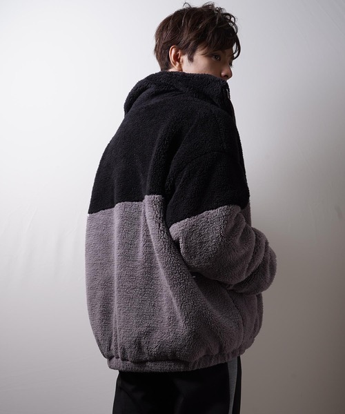 おしゃれスタ（オシャレスタ）の「ビッグサイズスタンドブルゾン(IR) オーバーサイズ メンズ レディース（ブルゾン・メンズ・A/B/C/D・M/L/XL）」の12枚目の写真