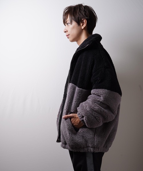 おしゃれスタ（オシャレスタ）の「ビッグサイズスタンドブルゾン(IR) オーバーサイズ メンズ レディース（ブルゾン・メンズ・A/B/C/D・M/L/XL）」の13枚目の写真