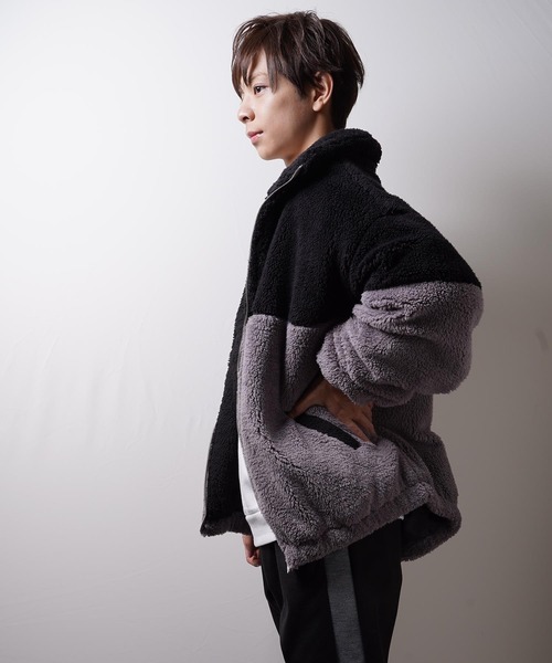 おしゃれスタ（オシャレスタ）の「ビッグサイズスタンドブルゾン(IR) オーバーサイズ メンズ レディース（ブルゾン・メンズ・A/B/C/D・M/L/XL）」の14枚目の写真