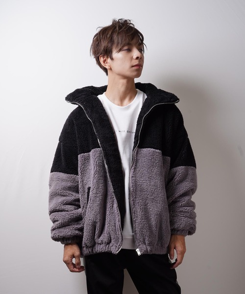 おしゃれスタ（オシャレスタ）の「ビッグサイズスタンドブルゾン(IR) オーバーサイズ メンズ レディース（ブルゾン・メンズ・A/B/C/D・M/L/XL）」の16枚目の写真