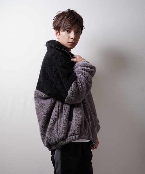 おしゃれスタ（オシャレスタ）の「ビッグサイズスタンドブルゾン(IR) オーバーサイズ メンズ レディース（ブルゾン・メンズ・A/B/C/D・M/L/XL）」の17枚目の写真