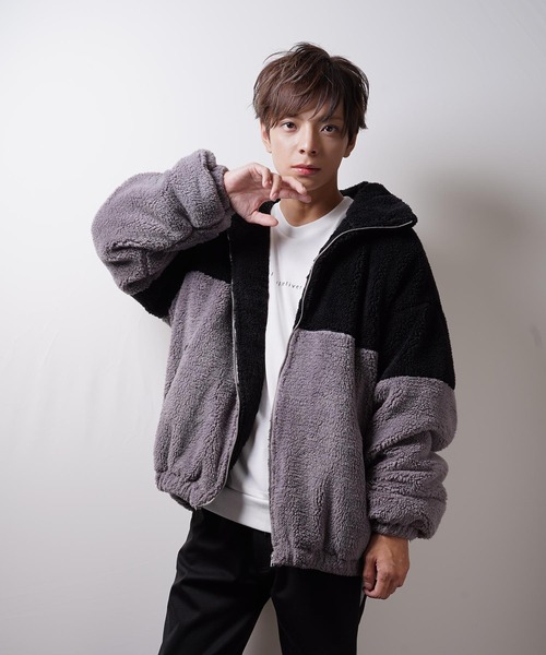 おしゃれスタ（オシャレスタ）の「ビッグサイズスタンドブルゾン(IR) オーバーサイズ メンズ レディース（ブルゾン・メンズ・A/B/C/D・M/L/XL）」の18枚目の写真