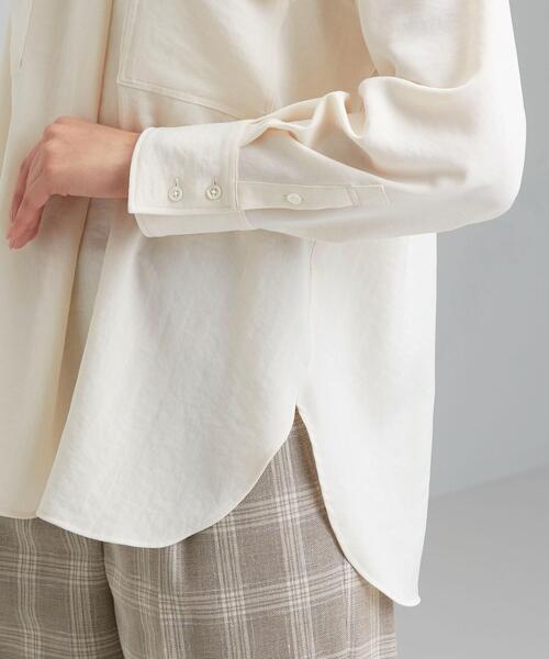 「green label relaxing」 長袖ブラウス FREE オフホワイト レディース green label relaxing 「green relaxing」 長袖ブラウス FREE