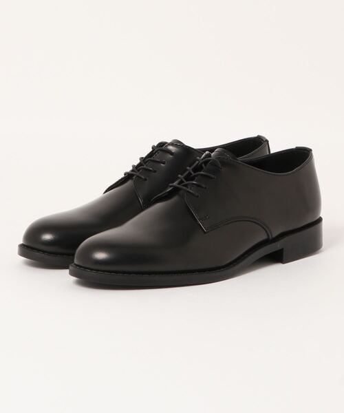 PADRONE(パドローネ)の「<PADRONE>DERBY PLAIN TOESHOES(ドレスシューズ・メンズ・ブラック/ボルドー・L/M)」の1枚目の写真