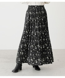 AZUL by moussy | FLOWER PLEATS SKIRT/フラワープリーツスカート(スカート)