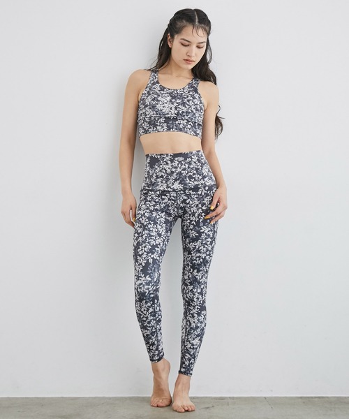 nergy ナージー ヨガ ブラトップ レギンス セット レディースＭ ナージー NERGY PUMA ベーシックミッドサポートスポーツブラ