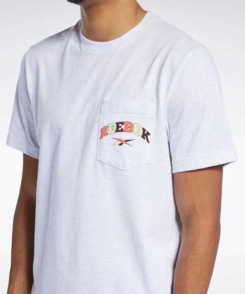 Reebok(リーボック)の「クラシックス バスケットボール ポケットTシャツ / Classics Basketball Pocket T-Shirt(Tシャツ/カットソー・メンズ・ブラック/ホワイト・SMALL/MEDIUM/LARGE/XXX-LARGE/X-SMALL/X-LARGE/XX-LARGE)」の14枚目の写真