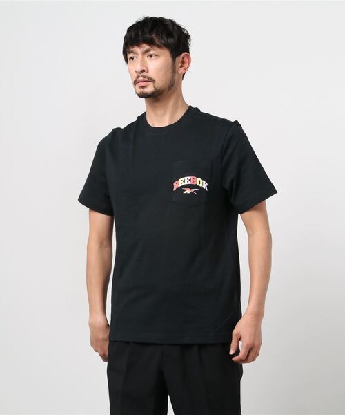 Reebok(リーボック)の「クラシックス バスケットボール ポケットTシャツ / Classics Basketball Pocket T-Shirt(Tシャツ/カットソー・メンズ・ブラック/ホワイト・SMALL/MEDIUM/LARGE/XXX-LARGE/X-SMALL/X-LARGE/XX-LARGE)」の16枚目の写真