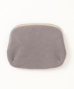 beta post Mold leather round zip Mini purse (B02LHCO-03)（財布