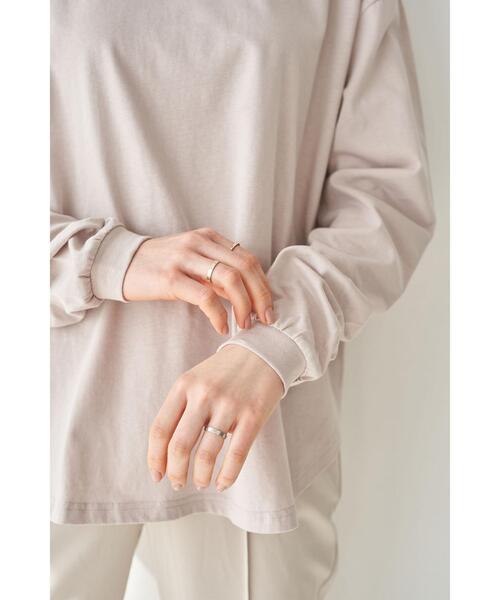 earth music&ecology(アースミュージックアンドエコロジー)の「Gratefullness ロゴプルオーバー *(Tシャツ/カットソー・レディース・ピンクベージュ/チャコールグレー/ブラウン/ホワイト・FREE)」の15枚目の写真