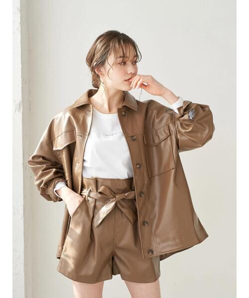 earth music&ecology(アースミュージックアンドエコロジー)の「Gratefullness ロゴプルオーバー *(Tシャツ/カットソー・レディース・ピンクベージュ/チャコールグレー/ブラウン/ホワイト・FREE)」の21枚目の写真