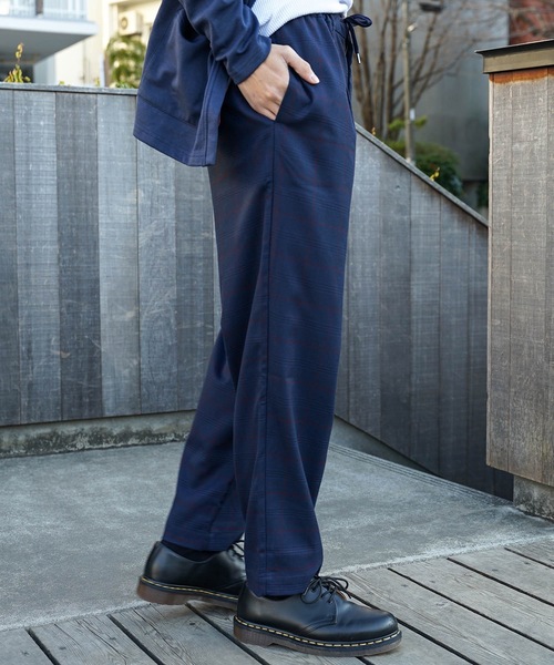 Blue Standard (ブルースタンダード)の「【BLUE STANDARD】チェックパンツ ワイドパンツ ウエストゴム/イージーパンツ仕様(その他パンツ・メンズ・ベージュ/ネイビー/グレー・MEDIUM/LARGE/X-LARGE)」の15枚目の写真