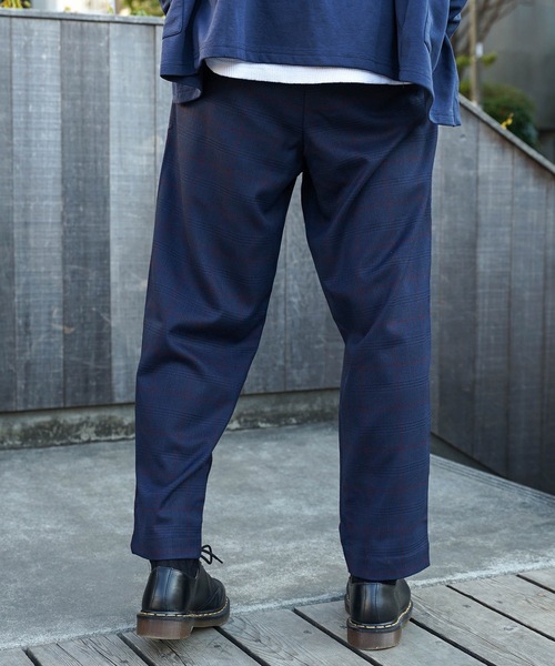 Blue Standard (ブルースタンダード)の「【BLUE STANDARD】チェックパンツ ワイドパンツ ウエストゴム/イージーパンツ仕様(その他パンツ・メンズ・ベージュ/ネイビー/グレー・MEDIUM/LARGE/X-LARGE)」の16枚目の写真