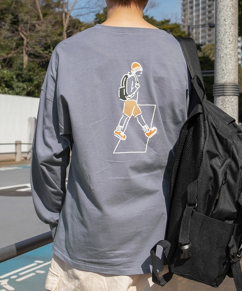 PairPair（ペアペア）の「歩くプリントロンT((ユニセックス)（Tシャツ/カットソー・レディース・A/B/C/D/E/F/G/H・FREE）」の2枚目の写真