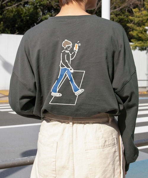 PairPair（ペアペア）の「歩くプリントロンT((ユニセックス)（Tシャツ/カットソー・レディース・A/B/C/D/E/F/G/H・FREE）」の6枚目の写真