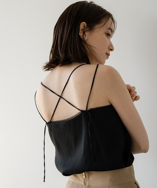 LOUNGEDRESS（ラウンジドレス）の「キャミソールブラウス（キャミソール・レディース・ブラック/ベージュ・FREE）」の6枚目の写真