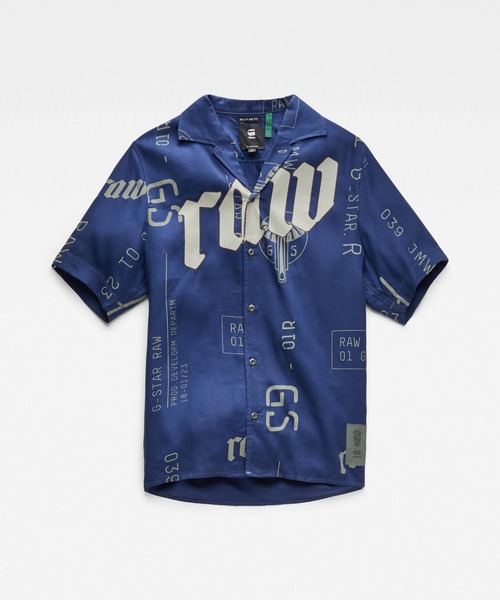 G-STAR（ジースター）の「HAWAIIAN SERVICE REGULAR SHIRT/柄シャツ（シャツ/ブラウス・メンズ・ブルー系その他・X-SMALL/SMALL/MEDIUM/LARGE）」の6枚目の写真