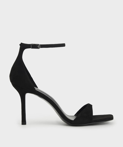 CHARLES & KEITH(チャールズ & キース)の「アンクルストラップ ヒールドサンダル / Ankle Strap Heeled Sandals(サンダル・レディース・ブラック/ホワイト/ゴールド・22.5cm/23cm/23.5cm/24.5cm/25cm/25.5cm/22cm)」の2枚目の写真