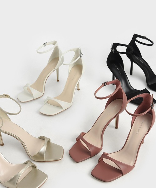 CHARLES & KEITH(チャールズ & キース)の「アンクルストラップ ヒールドサンダル / Ankle Strap Heeled Sandals(サンダル・レディース・ブラック/ホワイト/ゴールド・22.5cm/23cm/23.5cm/24.5cm/25cm/25.5cm/22cm)」の15枚目の写真