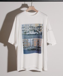 JANESMITH ジェーンスミス / CADILLAC PLYMOUTH SHORT SLEEVE T-SHIRT アーティストコラボプリントビッグシルエットTシャツ ユニセックス / 21WCT-#867S-CL