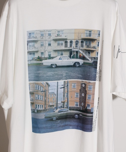 JANESMITH（ジェーンスミス）の「JANESMITH ジェーンスミス / CADILLAC PLYMOUTH SHORT SLEEVE T-SHIRT アーティストコラボプリントビッグシルエットTシャツ ユニセックス / 21WCT-#867S-CL（Tシャツ/カットソー・レディース・ブラック/ホワイト・SMALL/MEDIUM/X-LARGE/LARGE）」の3枚目の写真