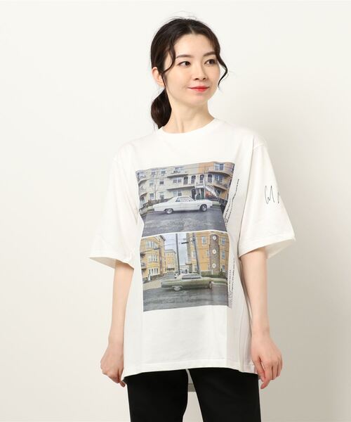JANESMITH（ジェーンスミス）の「JANESMITH ジェーンスミス / CADILLAC PLYMOUTH SHORT SLEEVE T-SHIRT アーティストコラボプリントビッグシルエットTシャツ ユニセックス / 21WCT-#867S-CL（Tシャツ/カットソー・レディース・ブラック/ホワイト・SMALL/MEDIUM/X-LARGE/LARGE）」の9枚目の写真