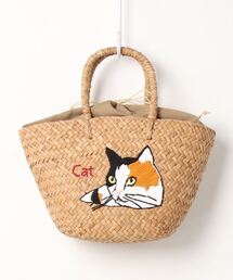 【CACHELLIE】キャットモチーフかごバッグ