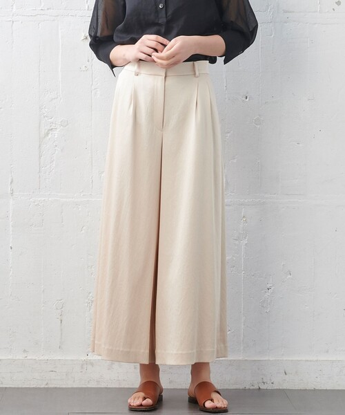 JOSEPH（ジョセフ）の「ワッシャーサテン　フレアーパンツ（その他パンツ・レディース・ネイビー系/ピンク系・2/4/6）」の3枚目の写真