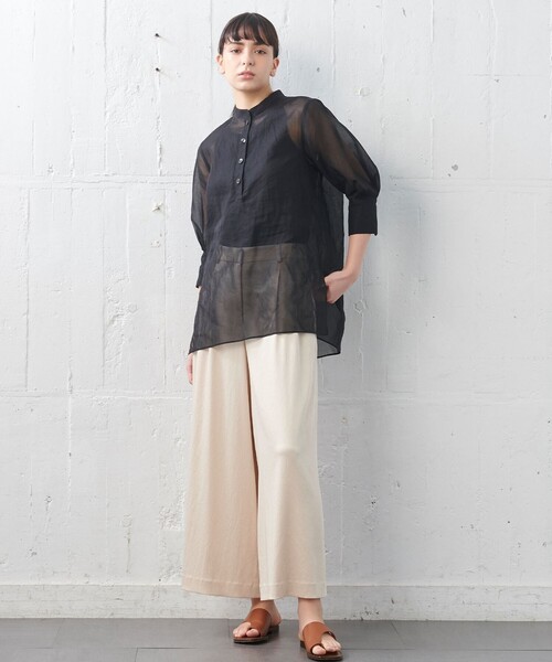 JOSEPH（ジョセフ）の「ワッシャーサテン　フレアーパンツ（その他パンツ・レディース・ネイビー系/ピンク系・2/4/6）」の15枚目の写真