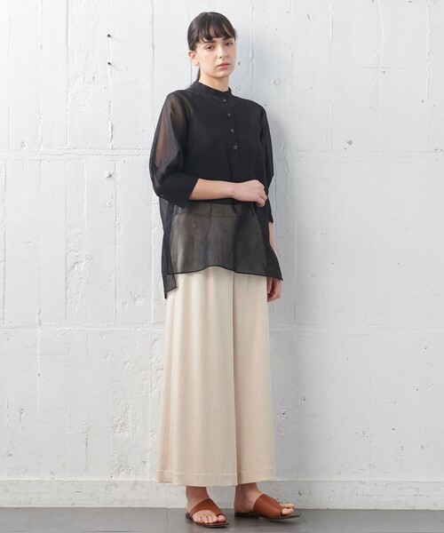 JOSEPH（ジョセフ）の「ワッシャーサテン　フレアーパンツ（その他パンツ・レディース・ネイビー系/ピンク系・2/4/6）」の11枚目の写真