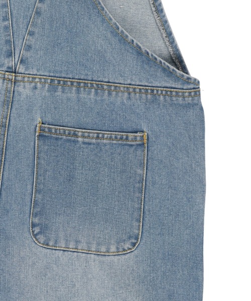 SPINNS（スピンズ）の「【ゆったりシルエット】デニムオーバーオール（サロペット/オーバーオール・レディース・ブルー/サックスブルー/ダークブルー・ONESIZE）」の16枚目の写真