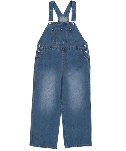 SPINNS（スピンズ）の「【ゆったりシルエット】デニムオーバーオール（サロペット/オーバーオール・レディース・ブルー/サックスブルー/ダークブルー・ONESIZE）」の11枚目の写真