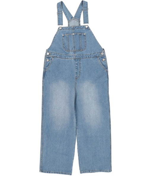 SPINNS（スピンズ）の「【ゆったりシルエット】デニムオーバーオール（サロペット/オーバーオール・レディース・ブルー/サックスブルー/ダークブルー・ONESIZE）」の9枚目の写真